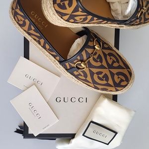 Gucci Gg Mens Sepan Mini Espadrilles Size Us 10 - image 1